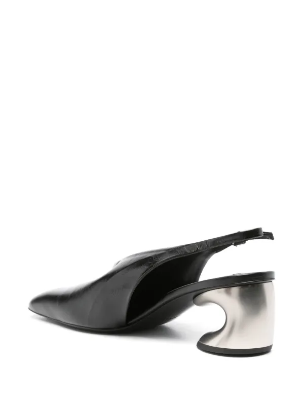 Jil Sander スリングバック パンプス | ブラック | FARFETCH JP