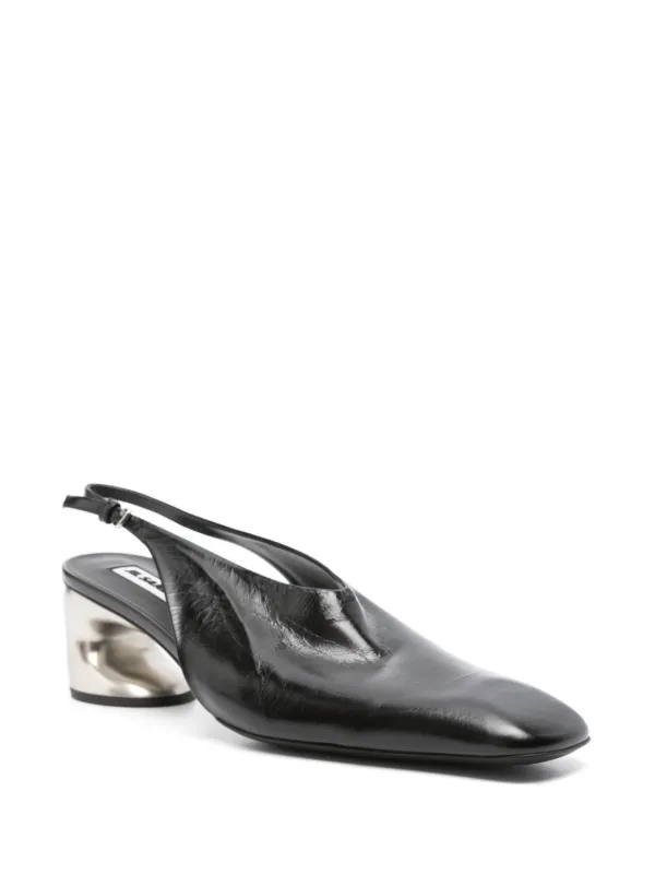 JIL SANDER ブラック ハイヒール Jil Sander スリングバック パンプス | ブラック | FARFETCH JP
