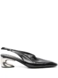 Jil Sander 60mm slingback pumps - Black