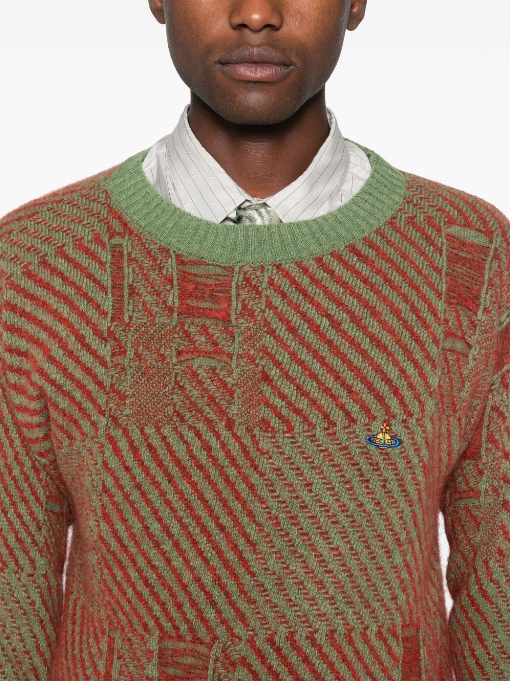 Shop Vivienne Westwood Highlander Sweater In Green