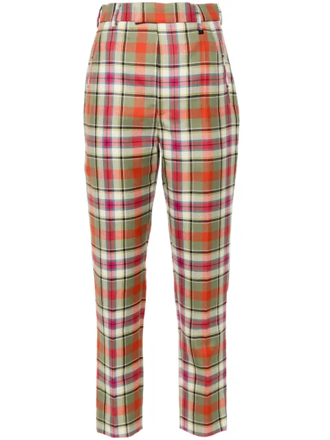 Vivienne Westwood checked Cigarette trousers