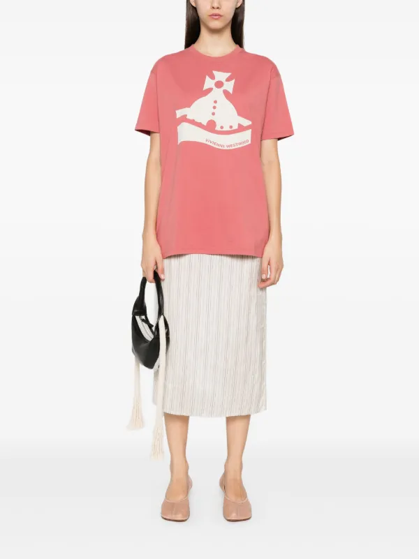 Vivienne Westwood｜ (CLASSIC T-SHIRT (3G010013 J006E P30 Classic T-Shirt Multicolour Orb in BLACK | Vivienne Westwood®