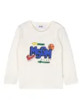 MSGM Kids jersey T-shirt - Neutrals