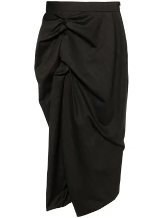 Vivienne Westwood Side Panther Skirt | Brown | FARFETCH