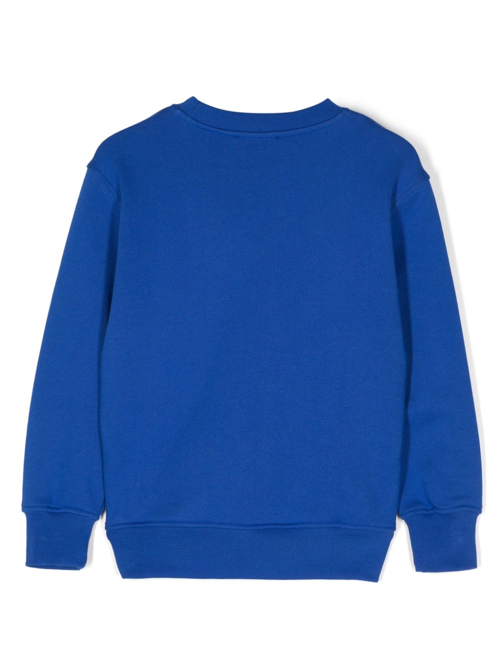 Shop Msgm Logo-print Sweatshirt In Blue