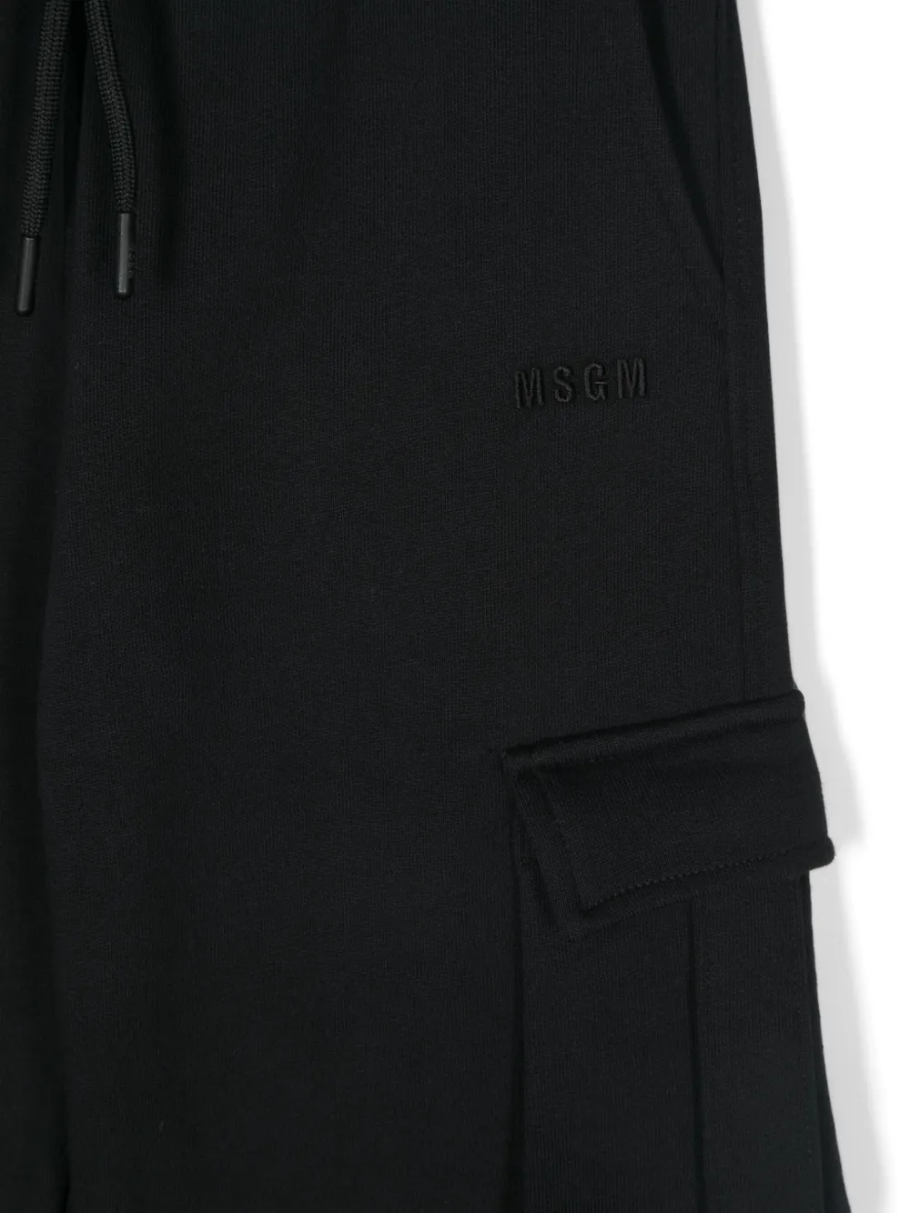 MSGM Kids Jersey cargo broek Zwart