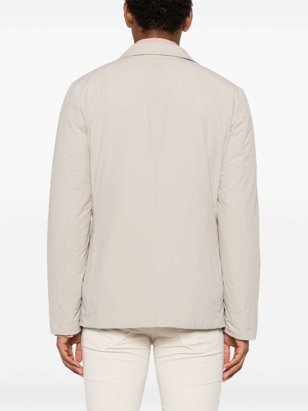 Shop Aspesi Padded Blazer In Neutrals