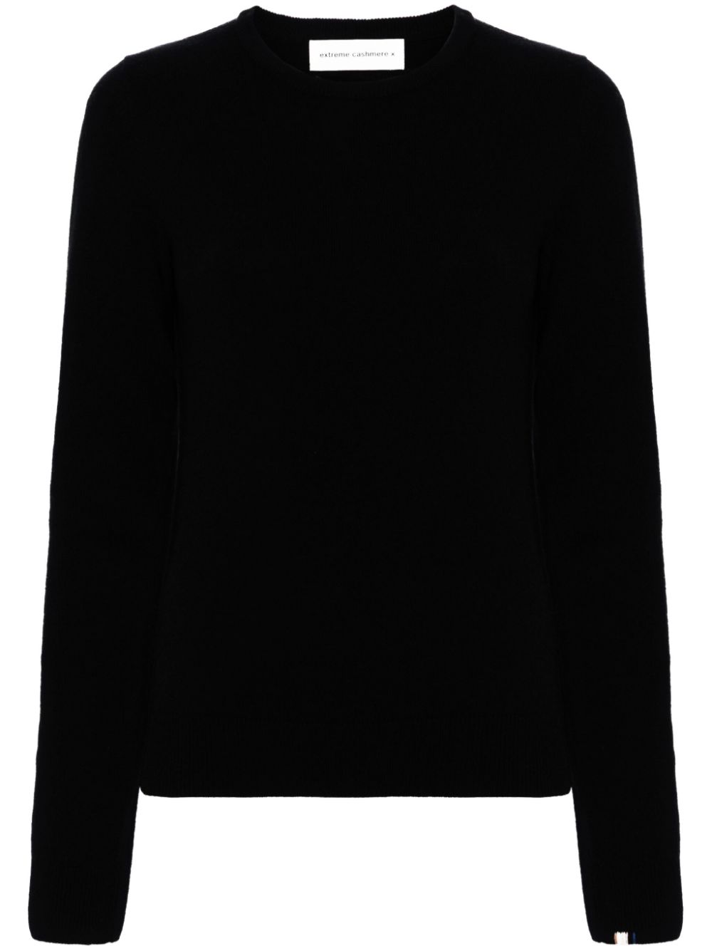 extreme cashmere ribbed-knit sweater – Black