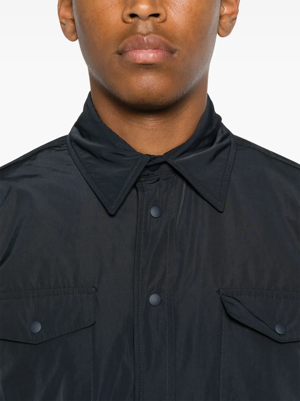 ASPESI Gewatteerd shirtjack Blauw