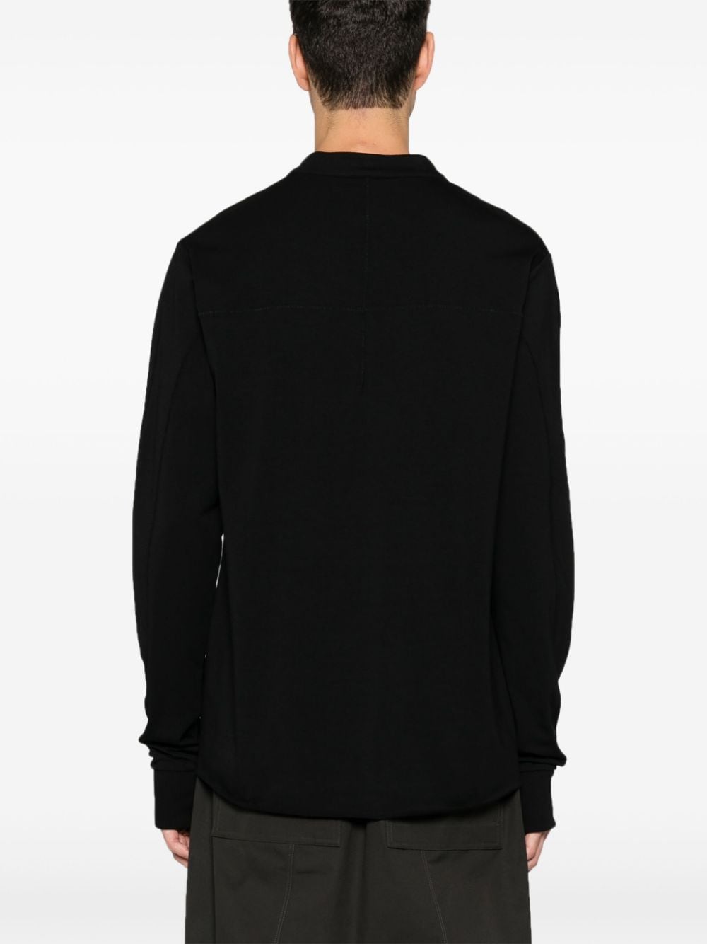 Shop Thom Krom Raw-cut Shirt In Black