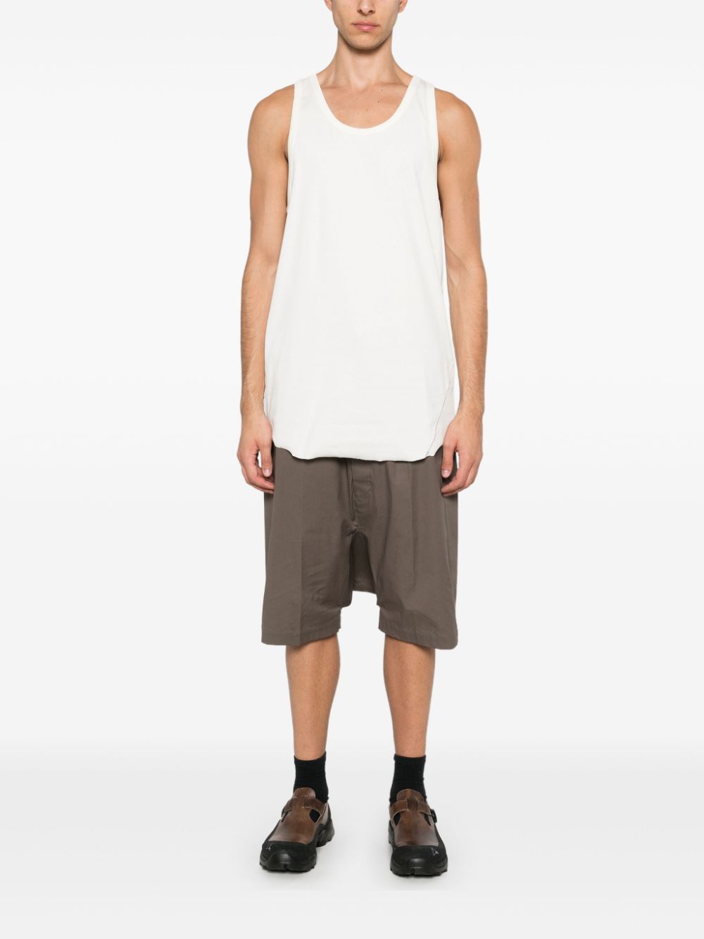 Thom Krom Tanktop met stiksel - Beige