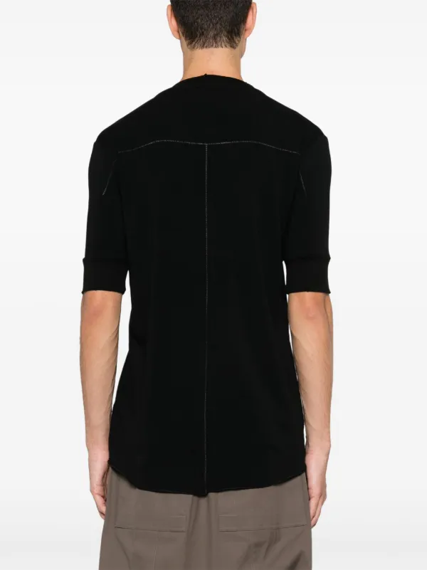 Scar Stitched Fitted Cotton T-Shirt by Thom Krom | Shop