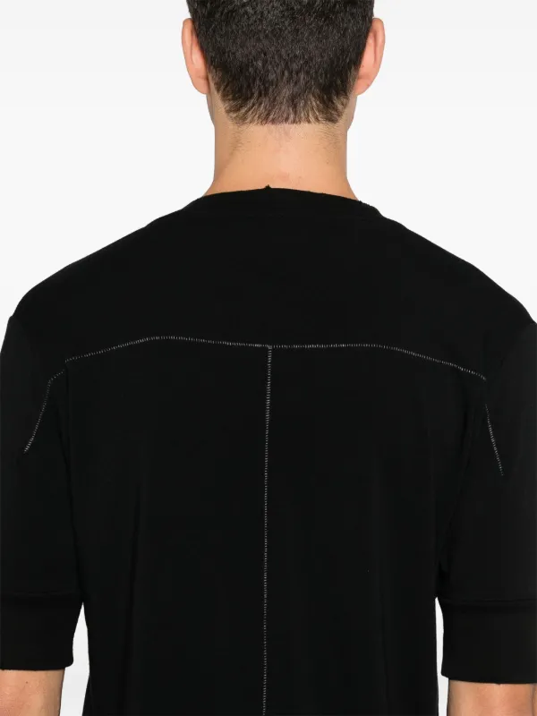 Thom Krom Scar stitchings-detail T-shirt | Black | FARFETCH
