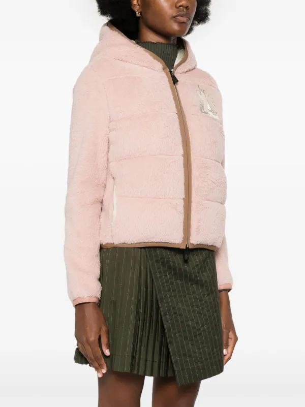 Moncler Grenoble Padded zip-up Hoodie | Pink | FARFETCH