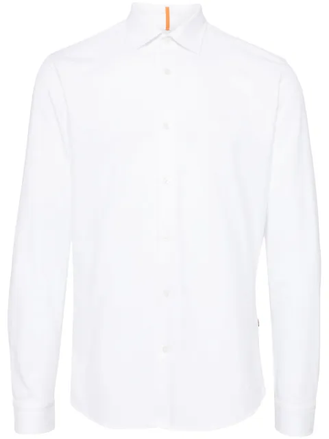 BOSS embroidered-logo shirt