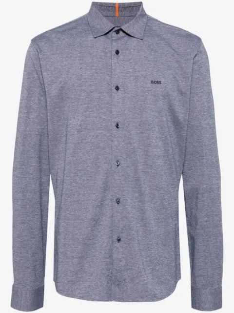 BOSS chemise à logo brodé
