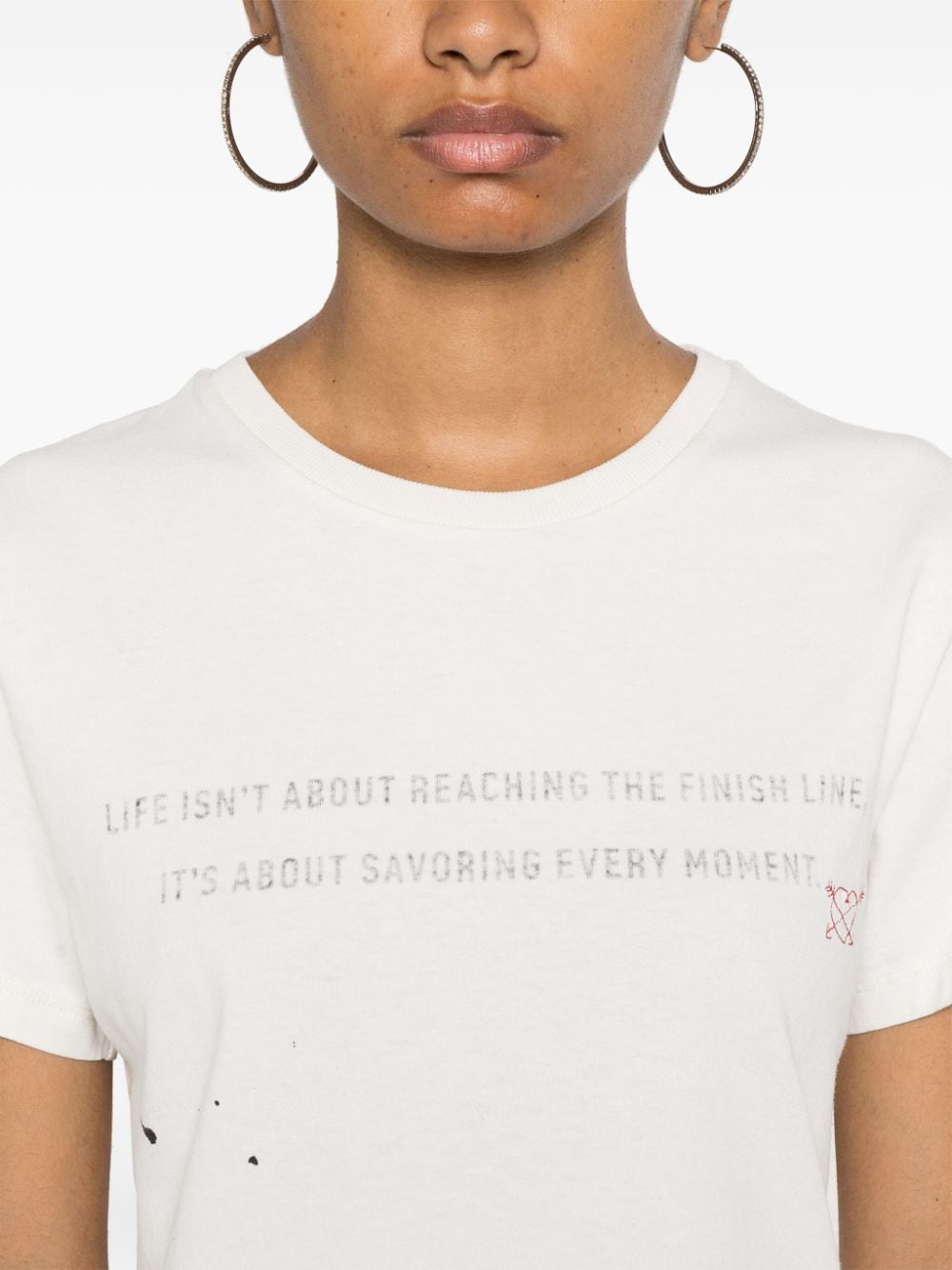 Shop Golden Goose Doris T-shirt In White