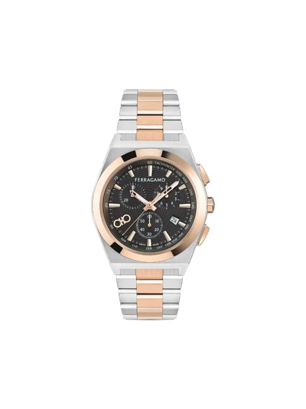 Ferragamo Relógio Vega Upper East Chrono De 42mm | Marrom