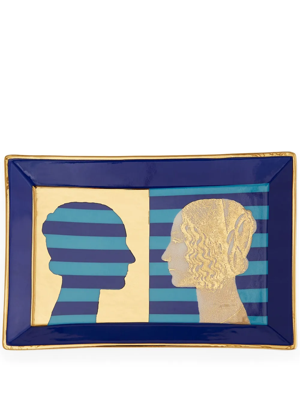 Jonathan Adler Renaissance rectangle tray | Blue | Image 1