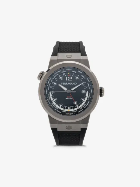 Ferragamo reloj F-80 WorldTime de 43mm