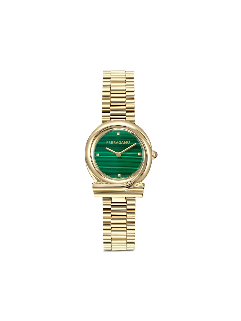 Ferragamo Gancini Twisted 28mm | Green | Image 1