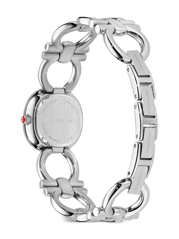 Ferragamo Double Gancini Jewel 25mm | Silver | FARFETCH BN