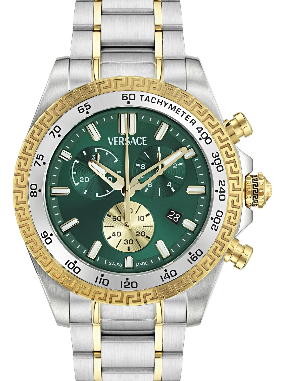 Versace Vem927 horloge 45 mm - Groen