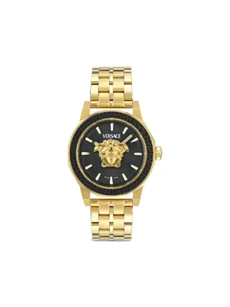 Versace メドゥーサ デコ 43mm 腕時計 | ブラック | FARFETCH JP