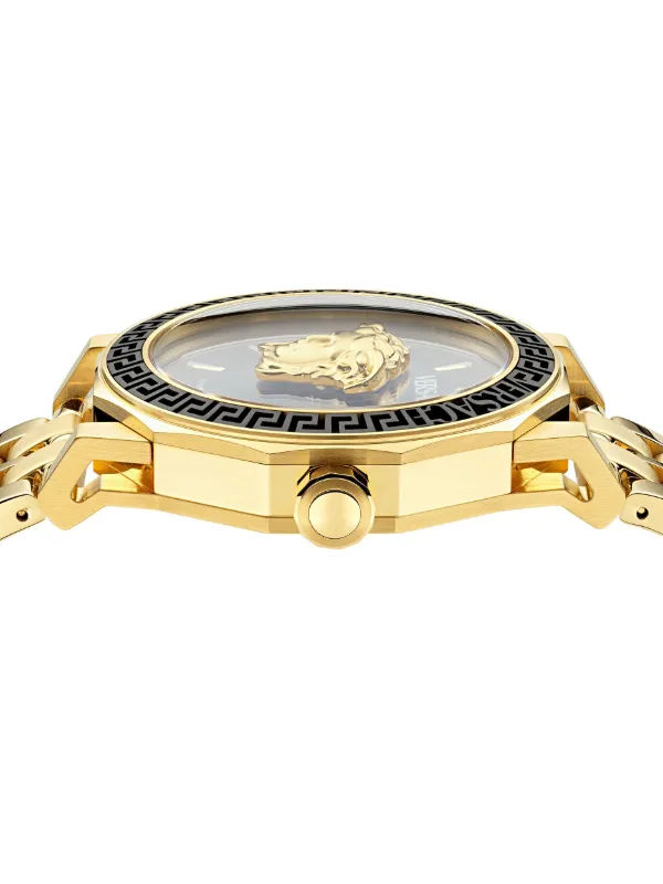 ★人気★【VERSACE】GUILLOCHE MEDUSA VINTAGE GIANNI VERSACE Signature MEDUSA GOLDPLATED G10 Swiss