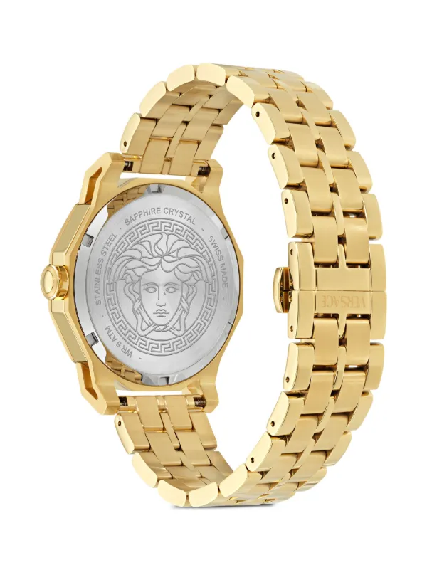 Versace Medusa Deco 43mm | Black | FARFETCH Versace Medusa Deco 43mm | Black | FARFETCH