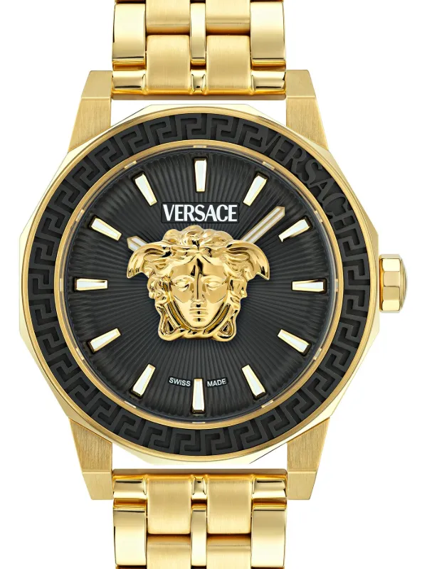 Versace Medusa Deco 43mm | Black | FARFETCH Versace Medusa Deco 43mm | Black | FARFETCH