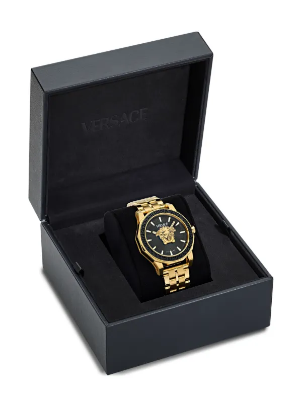 【関税＆送料込み】Versace + Medusa Versace Medusa Deco 43mm | Black | FARFETCH