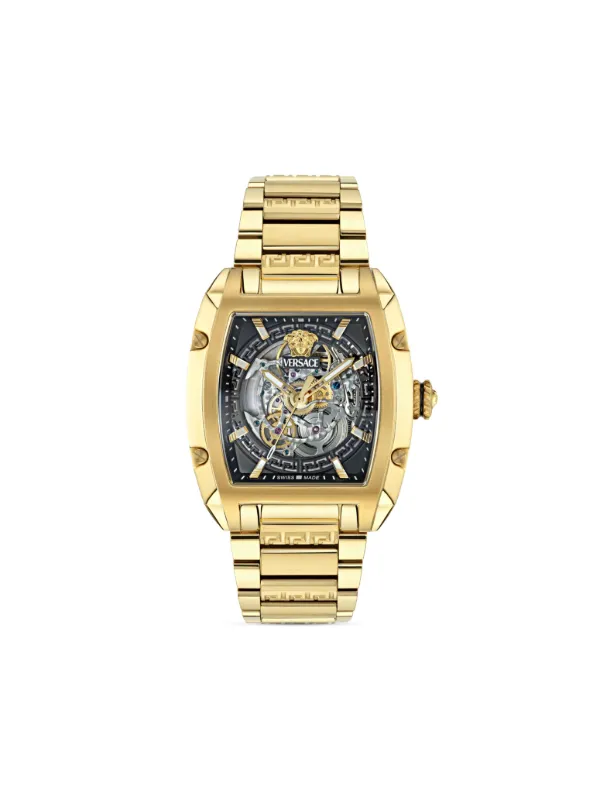 Versace Dominus Skeleton 42mm 腕時計 | ブラック | FARFETCH JP