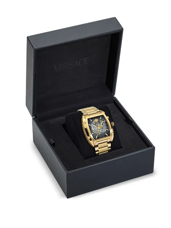 本日のみ値下げ！箱付き！VERSACE ゴールド ブラック 腕時計 Versace（ベルサーチェ）VERSACE DOMINUS シリーズ - ヴェルサーチェ