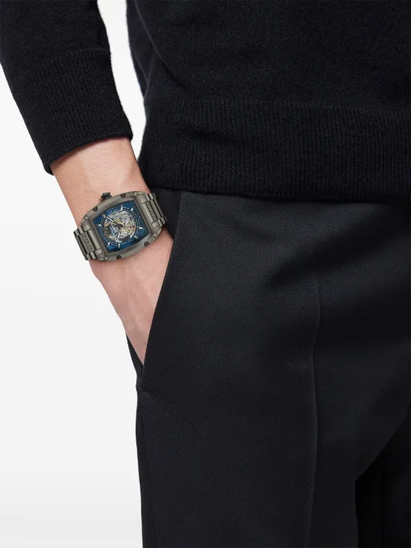 Versace Dominus Skeleton 42mm 腕時計 | ブルー | FARFETCH JP