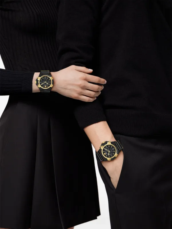 Versace アイコン アクティブ 44mm 腕時計 | ブラック | FARFETCH JP