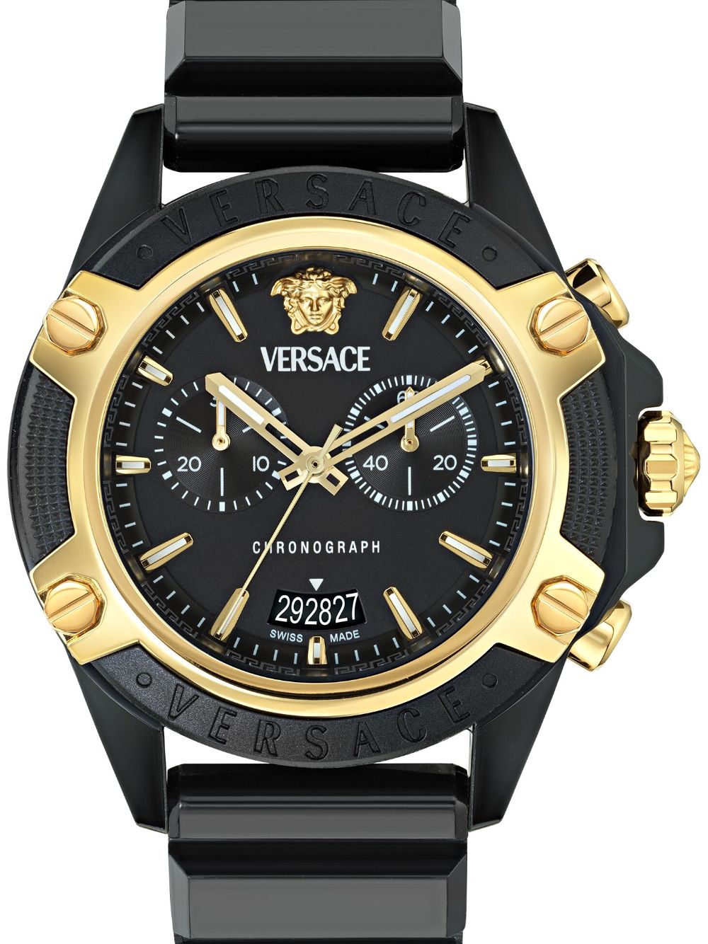 Versace Icon Avctive horloge 44 mm - Zwart