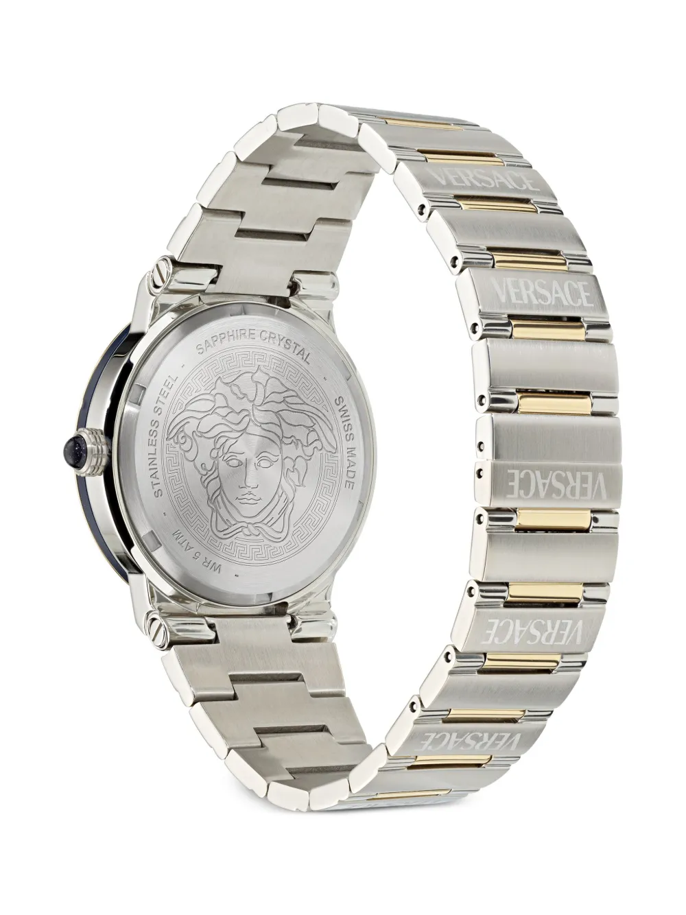  Versace Orologio Greca Logo Moonphase 38mm - Bianco 
