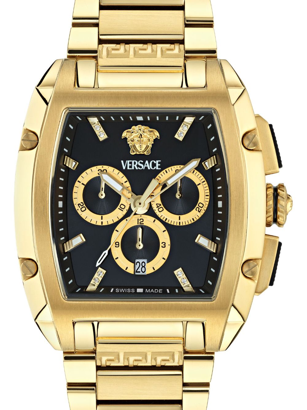 Versace Dominus 49,5 mm horloge - Zwart