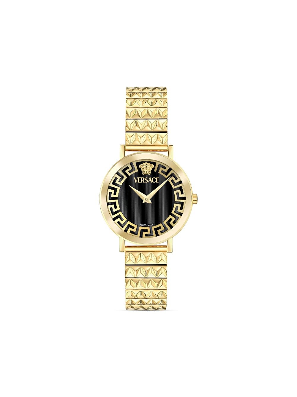 Shop Versace Ronda 35mm In Schwarz