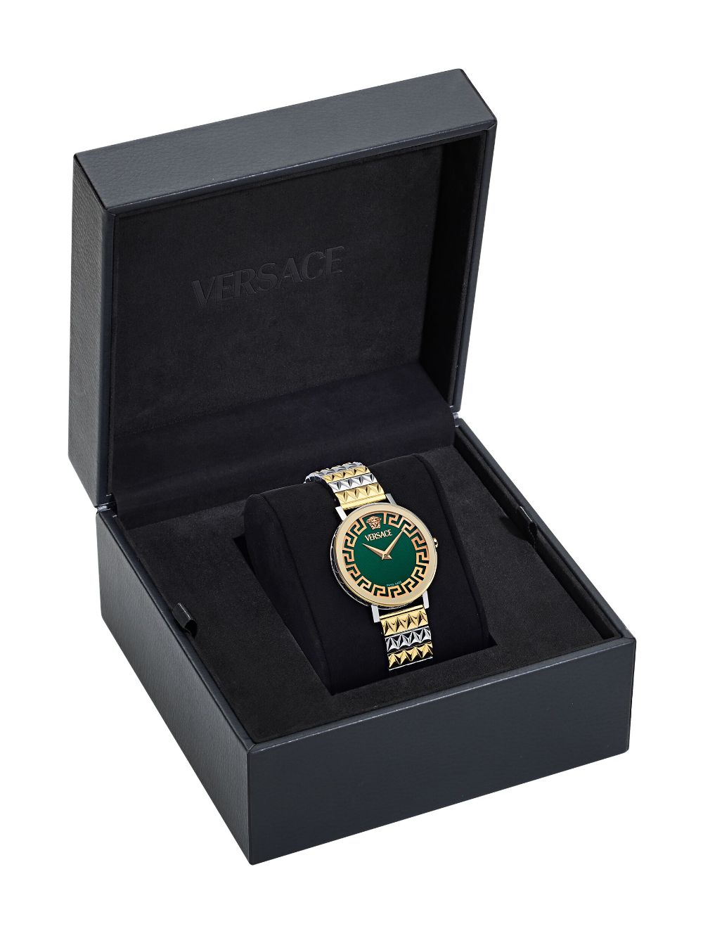 Shop Versace Ronda 35mm In Green