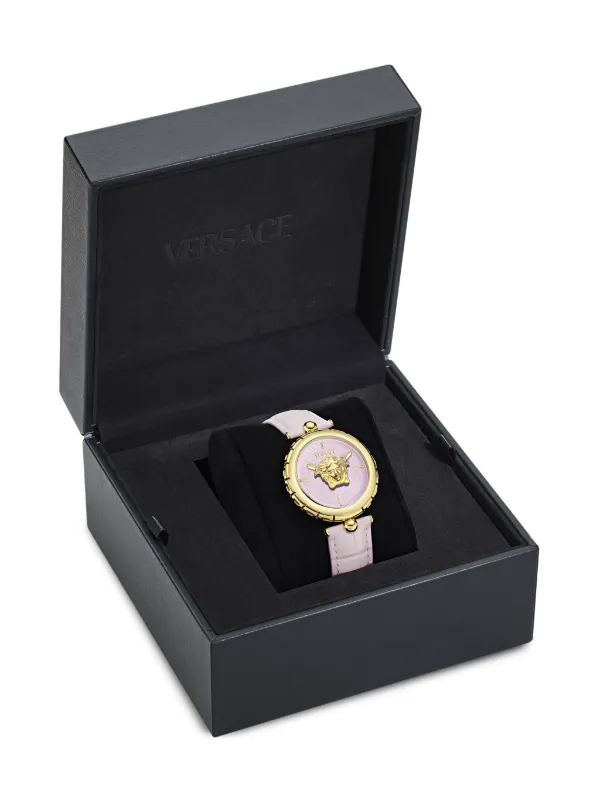 VERSACE 水色 サテン ヘアピン　メデューサ Amazon.co.jp: [ヴェルサーチェ] 腕時計 MEDUSA ICON メデューサ