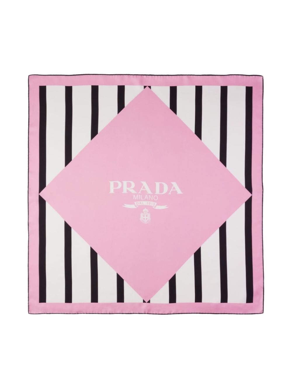 Prada logo-print scarf - Roze