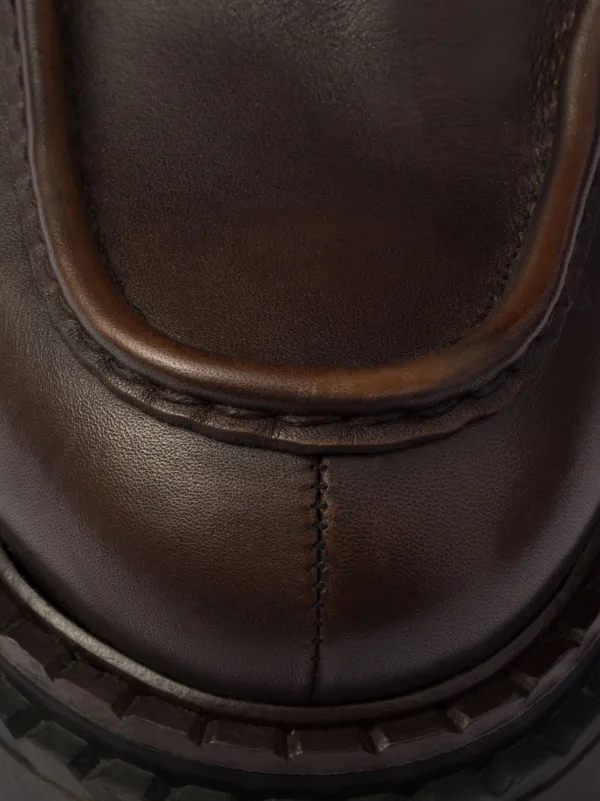 【大人クールでカッコよく♪】PRADA Brown Leather Loafers 24417503_54397041_600.jpg