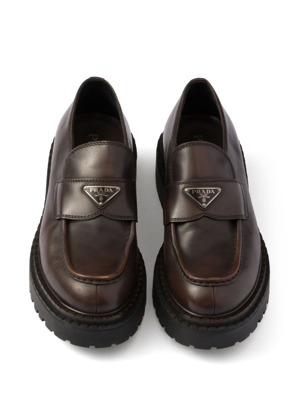 Prada Leren loafers Bruin