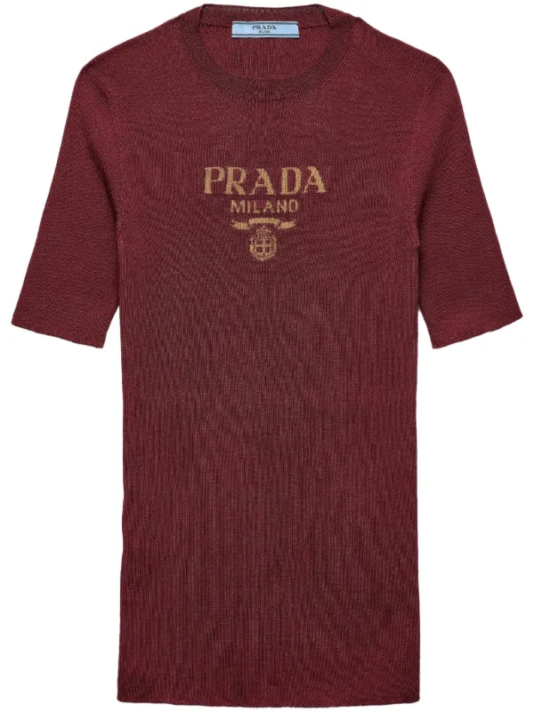 トップス PRADA silk tops Prada Silk Tank Top With Logo | Saks Fifth Avenue