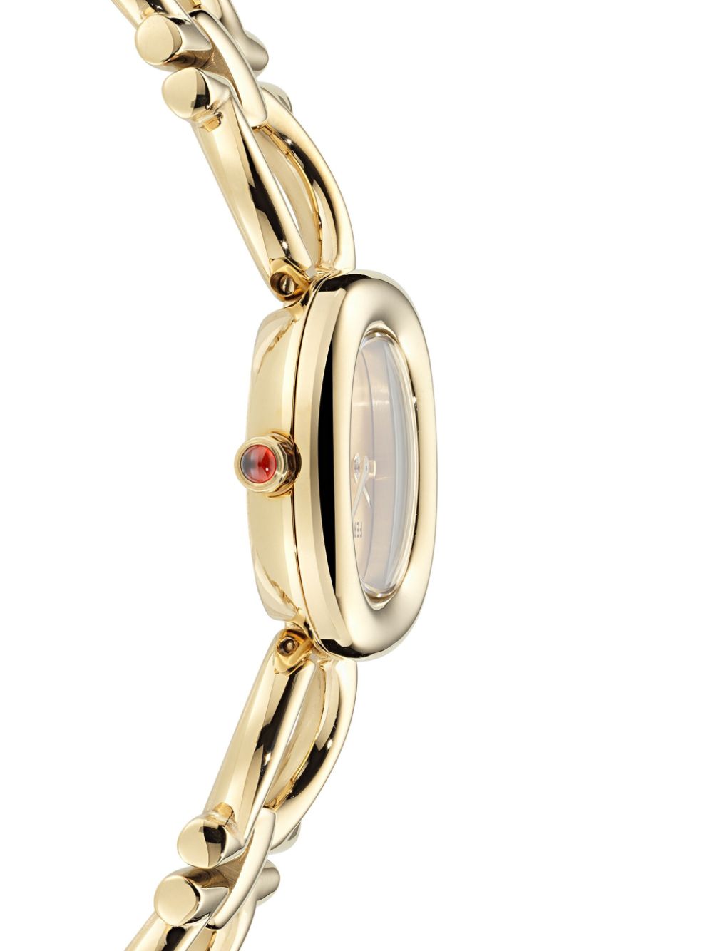 Shop Ferragamo Ronda Quartz 25mm In Gold