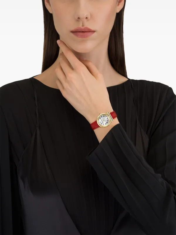 Ferragamo Gancini Twisted 28mm | Silver | FARFETCH