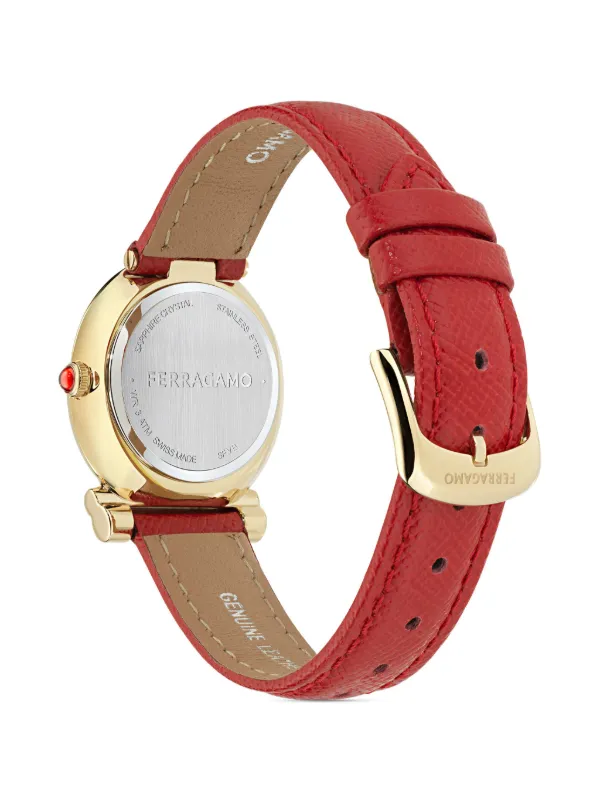 Ferragamo Gancini Twisted 28mm | Silver | FARFETCH