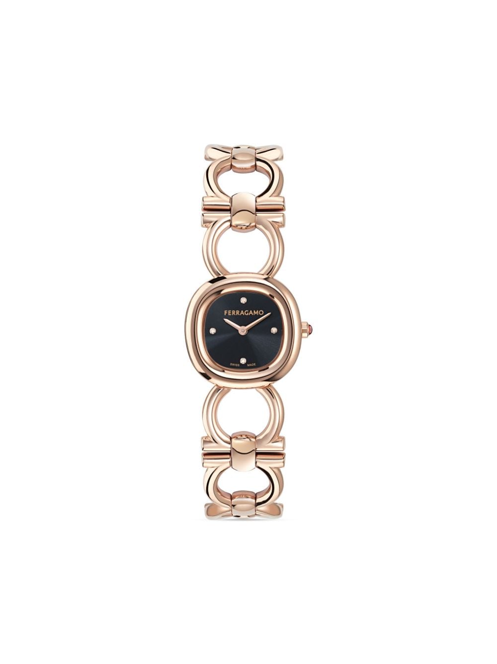 Ferragamo Ronda Quartz 25mm In Black